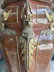 EARLY 19TH CENTURY FRENCH LOUIE XVI BAROQUE ROCOCO STYLE PEDESTAL/COLUME IN MAHO