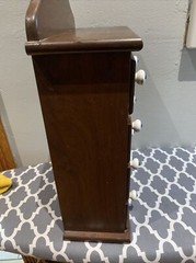Wooden Wall Hanging Cabinet Vanity Spice Drawers Cupboard Home Decor