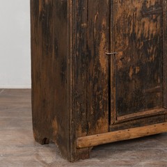 19th-Century Hungarian Rustic Pine Cabinet Cupboard