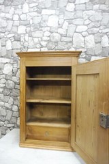 Antique German Wooden Wall Cabinet Bathroom Cabinet Hanging Cabinet around 1850