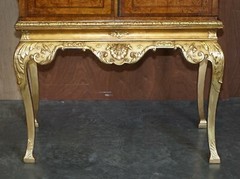 IMPORTANT ANTIQUE GEORGE II CIRCA 1740 MULBERRY WOOD GILTWOOD DRINKS CABINET