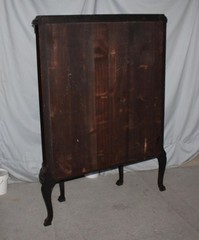 Antique Oak Curio China Cabinet – original finish – 44 inches wide