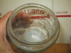 HOOSIER CABINET ORIGINAL TEA SPICE JAR GLASS LOT # 1292