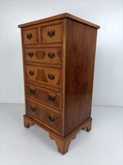 Chest of Drawers Archive Cabinet Hallway End Table Nightstand carved wood Inlay