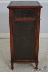 L69701: THEODORE ALEXANDER Embossed Bronze Surface 1 Door Cabinet