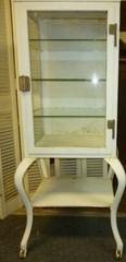 Antique Metal Medicine Cabinet Structural Sound