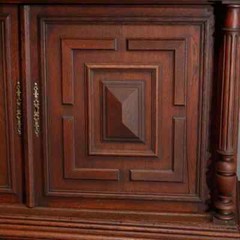 French Renaissance Deeply Carved Walnut Hunt Cupboard, 19th Century