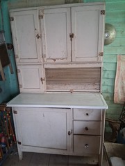 Vintage Farmhouse Hoosier Cabinet with Flour Sifter