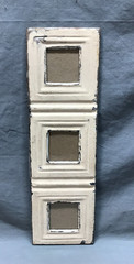 VTG 5×17 Multi Triple 3″ Photo Tin Ceiling Metal Picture Frame Old 1838-25B