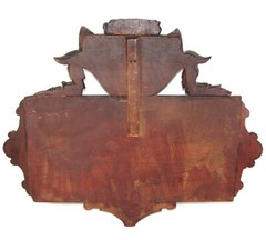 Antique Victorian 30″ Carved Wall Panel, Long Stem Pipe Display Rack, Figural