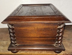 Antique Victorian Walnut Spool Cabinet 3 Drawer For Pocketwatch Collection