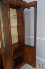71392: BAKER Country French Oak China Cabinet
