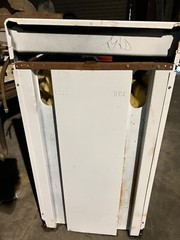 Vintage Whirlpool Sink and Base Cabinet,hot water heater Cab and and metal Top