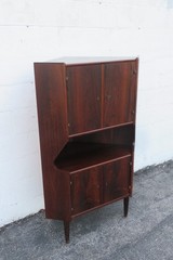 Mid Century Danish Rosewood Corner Cabinet Storage Cupboard 6167