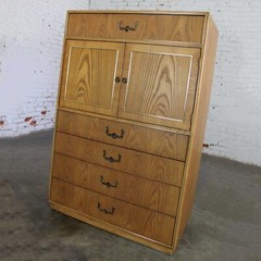 Modern Campaign Style Oak Gentlemen’s Chest by Founders Furniture Patterns 35