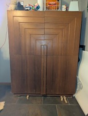 Rare 1950s Original t.h. Robsjohn Gibbings Rectilinear Cabinet Credenza