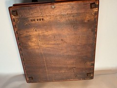 Antique Wood 2 Drawer Index Card Cabinet Recipe File Library Cabinet Dovetails