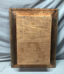VTG Varnished Wood Moulding 21×28 Wall Mounted Shadow Box Spice Rack 1151-25B