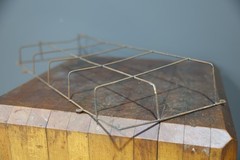 Vintage Sellers Hoosier Cabinet Cookbook Holder Metal Wire Magazine Rack Antique