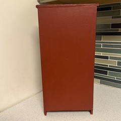 Vintage 18 1/2 In Doll Furniture Kitchen Cabinet Art Deco MCM Mid Century