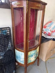 French Louis XV Style Vitrine Curio Cabinet
