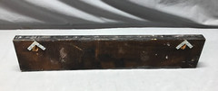 Vintage Decorative Black 23″ Tin Ceiling Metal 3 Hook Rack Old 147-25B