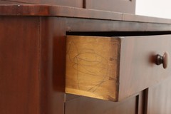 Empire Antique 1840s Mahogany China Display or Bookcase #56281