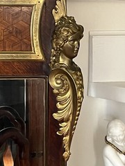 French Ormolu Inlaid Marquetry Vitrine