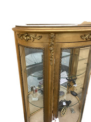62863 Gold Decorator Bow Glass Curio China Cabinet