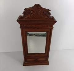 Gorgeous Large Medicine Apothecary Cabinet gorgeous Pediment Beveled glass mirro