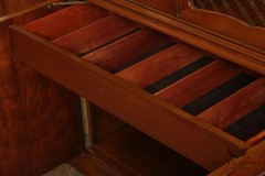 Regency Style Vintage Custom Quality Mahogany Breakfront Bookcase