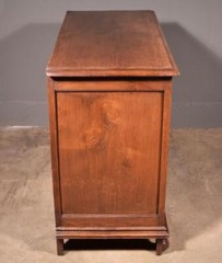 Antique French Cabinet Highly Carved Chestnut Wood w/Boy Girl and Bird (Macaw)