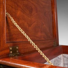 Large Antique Sarcophagus Cellarette, English, Mahogany, Wine Cooler, Regency