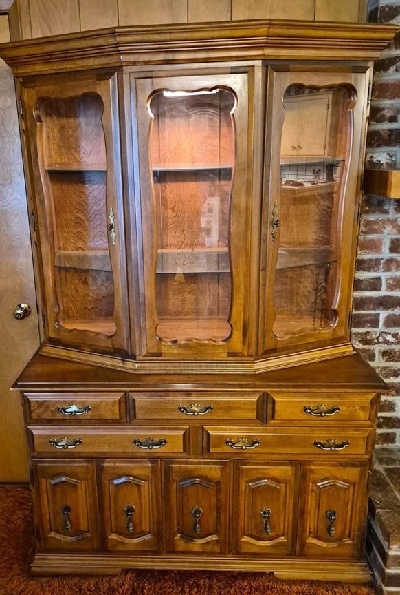 vintage antique china cabinet hutch