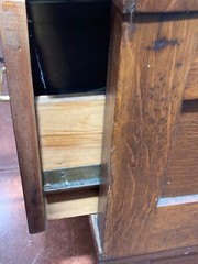 Yawman & Erbe Co Victorian Antique Oak Cabinet — Rare & Beautiful