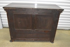 Antique 19th Century Neo-Gothic Oak Buffet Sideboard Cabinet Victorian Carved
