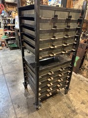 industrial Steel Cabinet 30 drawer tool box parts bin Heavy duty Mill Fresh