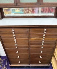 Antique 3 Door dental cabinet-American cabinet co-circa 1920’s Excellent Cond!