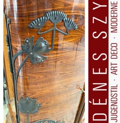 Meuble De Salon Art Nouveau, Armoire De Cabinet Qualité Musée, Design Majorelle