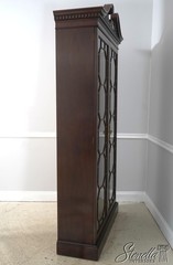 71046: HENREDON Chippendale Style 2 Door Mahogany Curio Cabinet
