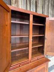 Antique Pine Step Back Cupboard