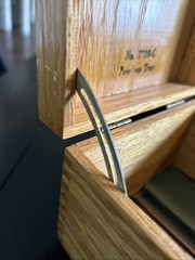 Vintage to Antique Globe Wernicke Lift Top Wooden Light Oak File Box No. 7310-C