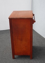 Antique Stickley Bros. Small Display Smokers Cabinet w Towel Rack One Drawer LH9