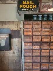 Antique Hand Made Flower Mill/ Apothecary 91 Drawers Wow RARE!!! Cabinet Only