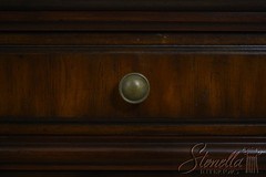 L72633: MAITLAND SMITH Mahogany Stone Top Console Cabinet