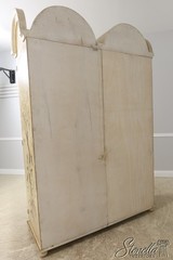 54933: Chinoiserie 2 Door Bonnet Top China Display Cabinet