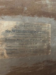 Showers Brothers vintage antique hoosier farmhouse kitchen cabinet