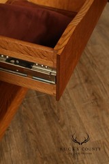 Stickley Mission Collection Oak China Cabinet With Strap Hardware