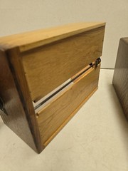 Antique Globe Wernicke Oak Wood Large Index Recipe Card Single Drawer Cabinet