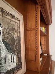 1800s Apothecary Hutch – Tiger Oak